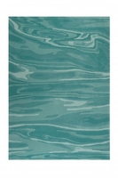 Esprit Kurzflor Teppich aus Wolle Deep Water grün