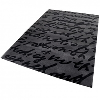 Esprit Kurzflor Teppich aus Wolle Life Style grau