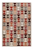 Esprit Kurzflor Teppich aus Wolle Mahan taupe rot orange