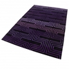 Esprit Kurzflor Teppich aus Wolle Matrix lila