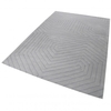 Esprit Kurzflor Teppich aus Wolle Raban silber grau