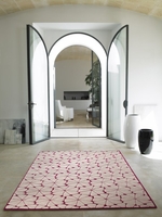 Esprit Kurzflor Teppich aus Wolle Urbania beige pink