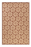 Esprit Kurzflor Teppich aus Wolle Urbania beige rost-rot