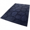 Esprit Kurzflor Teppich aus Wolle Vitalized blau