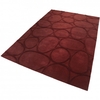 Esprit Kurzflor Teppich aus Wolle Vitalized dunkel rot