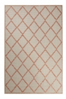 Esprit Kurzflor Teppich In & Outdoor » Rhomb « beige orange