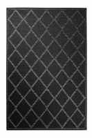 Esprit Kurzflor Teppich In & Outdoor » Rhomb « grau silber