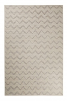 Esprit Kurzflor Teppich In & Outdoor ZigZag beige silber