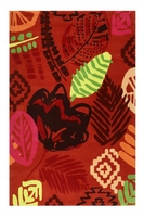 Esprit Kurzflor Teppich Tara rot braun