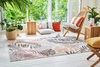 Esprit Teppich beige braun rot Kurzflor Florence 