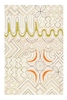 Esprit Teppich Beige Bunt Kurzflor Unikat 