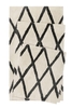 Homie Living Badteppich San Bosa creme schwarz