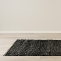 Kelim Teppich Grau Schwarz aus Jute & Wolle » Toulouse « Green Looop