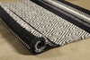 Kelim Teppich Schwarz Beige aus Wolle Dijon Green Looop