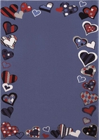 Kinderteppich Blau » Just Hearts « WECONhome