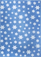 Kinderteppich Blau Weiß Jeans Star WECONhome