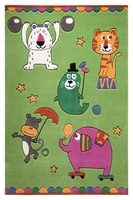 Kinderteppich Grün Little Artists Smart Kids