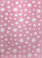 Kinderteppich Rosa Weiß Jeans Star Wecon Home