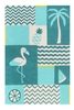 Kinderteppich Türkis Fruity Flamingo Smart Kids
