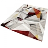 Kurzflor Teppich Grau Rot Orange Wecon Home