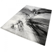 Kurzflor Teppich Grau Schwarz Wecon Home
