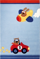 Sigikid Kinder Teppich Happy Street Cars blau