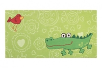 Sigikid Kinder Teppich » Happy Zoo Crocodile « grün