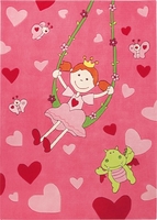 Sigikid Kinder Teppich » Pinky Queeny « pink