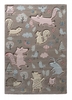Sigikid Kinderteppich Forest dunkelbeige rosa blau