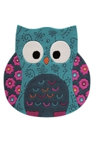 Smart Kids Kurzflor Teppich Littel Owl türkis