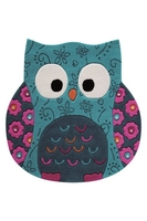 Smart Kids Kurzflor Teppich » Littel Owl « türkis