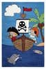 Smart Kids Kurzflor Teppich Pirate Kids blau