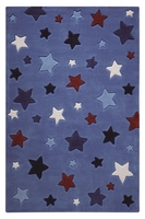 Smart Kids Kurzflor Teppich Simple Stars blau