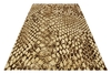 Teppich Beige Braun Kurzflor Snake WECONhome