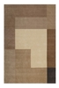 Teppich Beige Braun Kurzflor Unikat Wecon Home