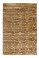 Teppich Beige Braun Kurzflor Unikat Wecon Home