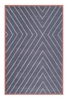 Teppich Blau Grau Kurzflor Unikat Wecon Home