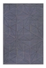 Teppich Blau Grau Kurzflor Unikat Wecon Home