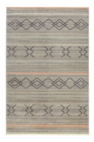 Teppich Grau Blau Lachs Unikat WECONhome