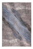 Teppich Grau Blau Vintage Kurzflor Unikat Wecon Home