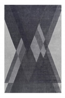 Teppich Grau Kurzflor Unikat Wecon Home