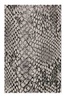 Teppich Grau Silber Kurzflor Snake WECONhome