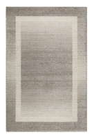 Teppich Grau Silber Kurzflor Velvet Flow Wecon Home