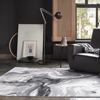 Teppich Grau Silber Kurzflor Voyage Wecon Home