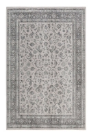 Teppich Grau Türkis Kurzflor Oxford WECONhome