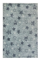 Teppich Hellgrau Kurzflor Unikat Wecon Home