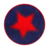 Teppich Kurzflor Rund Blau Rot Walk of Fame Wecon Home