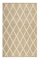 Teppich Naturfarben aus Jute & Wolle Novella Green Looop