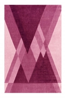 Teppich Pink Lila Kurzflor Unikat Wecon Home