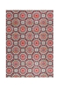 Teppich Rot Grau bedruckt Mosaic del Sur Wecon Home